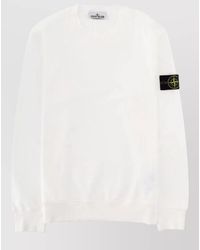 Stone Island - Long Sleeve Crew Neck Regular Fit Top - Lyst
