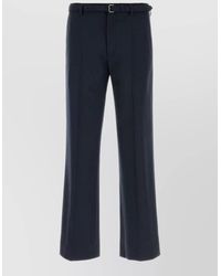 Dries Van Noten - Wool Tailored Wide Leg Pant Belted - Lyst