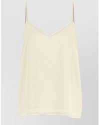 Fabiana Filippi - Silk V-Neck Spaghetti-Strap Top - Lyst