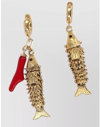 Isabel Marant - Asymmetric Fish-Shape Drop Earrings - Lyst