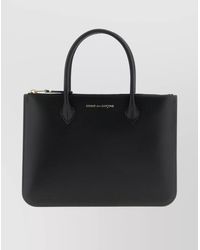 Comme des Garçons - Leather Top Handle Clutch Bag - Lyst