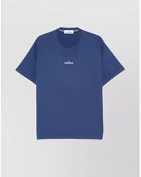 Stone Island - Camouflage Print Cotton T-Shirt - Lyst