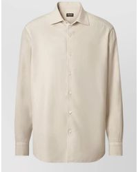 ZEGNA - Leisurewear Shirt Long Sleeves Straight Collar - Lyst