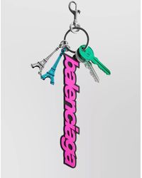 Balenciaga - B Logo Biker Keyring Eiffel Tower - Lyst