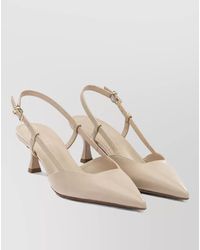 Sergio Levantesi - Leather Slingback Pumps - Lyst