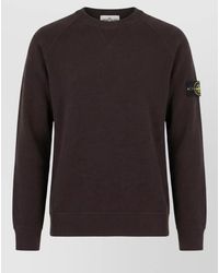 Stone Island - 5100020 Crew Neck Ribbed Knit Sweater - Lyst