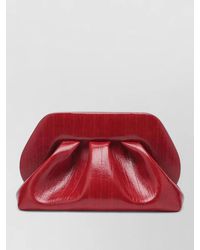 THEMOIRÈ - Structured Pleated Clutch Bag Textured Finish - Lyst