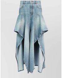 Alaïa - Jeans With Faded Ruffles - Lyst