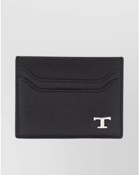 Tod's - Leather Cardholder With Appliqué Logo - Lyst