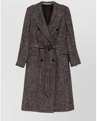 Tagliatore - Herringbone Double-Breasted Wool Coat - Lyst