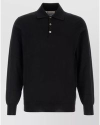 Brunello Cucinelli - Cotton Polo Shirt Collared Ribbed Cuffs Hem - Lyst