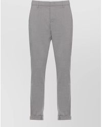 Dondup - Wool Straight-Leg Trousers - Lyst