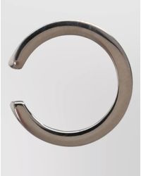 MM6 by Maison Margiela - Ring Open Band Engraved Lines Polished Finish - Lyst