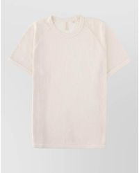 sunflower - Crew Neck Mesh Texture Short Sleeves Top - Lyst