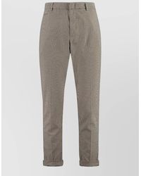 Dondup - Prince-Of-Wales Checked Straight-Leg Trousers - Lyst