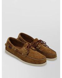 Sebago - Boat Shoes Suede Finish Rubber Sole Eyelets - Lyst