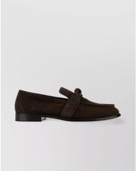 Bottega Veneta - Suede Leather Knot Detail Loafers - Lyst