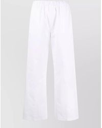 Aspesi - Silk Wide-Leg Trousers - Lyst