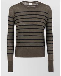 C.t. Plage - Striped Wool Crew Neck Sweater - Lyst