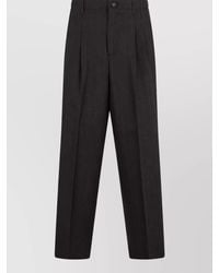 Ami Paris - Virgin Wool High-Rise Straight-Leg Trousers - Lyst