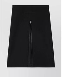 Courreges - Crepe-Texture Tailored Mid-Rise A-Line Midi Skirt - Lyst