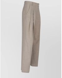 Frankie Shop - Straight Leg Trousers With Pleats And Pockets - Lyst