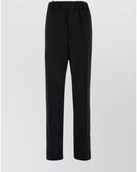 Bottega Veneta - Wool High-Rise Wide-Leg Trousers - Lyst