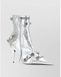 Balenciaga - Le Cagole Leather Boots - Lyst
