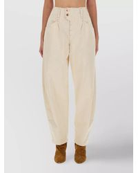 Isabel Marant - Cotton Wide-Leg Trousers - Lyst