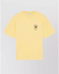 Drole de Monsieur - Floral Print Cotton Short Sleeve T-Shirt - Lyst