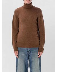 Roberto Collina - Turtleneck Sweater Long Sleeves Ribbed Trims - Lyst