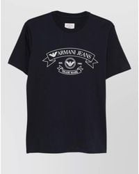 Emporio Armani - Cotton Crew Neck Short-Sleeve T-Shirt - Lyst