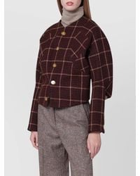 Vivienne Westwood - Virgin Wool Checked Oversized Single Breasted Coat - Lyst
