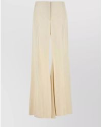 McQueen - Satin Wide-Leg Trousers - Lyst