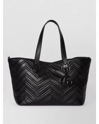 Gucci - Chevron Quilted Tote Bag Double Handles - Lyst
