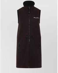 Miu Miu - Sleeveless High Neck Knee-Length Dress - Lyst