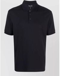 Giorgio Armani - Stretch Cotton Piqué Polo Shirt Short Sleeves - Lyst