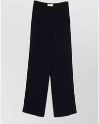 Via Masini 80 - High Waist Trousers Belt Loops Wide Leg - Lyst