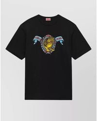 KENZO - Crew Neck Graphic Short Sleeve T-Shirt - Lyst
