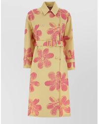 Weekend by Maxmara - Printed Cotton Trench Coat - Lyst