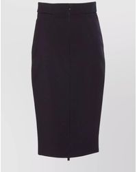 Elisabetta Franchi - Crepe Zip Pencil Skirt - Lyst