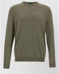 Zanone - Cotton Crew-Neck Long-Sleeve Jumper - Lyst