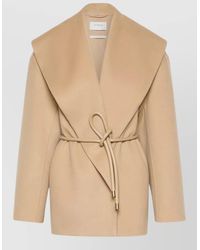 Sportmax - Virgin Wool Belted Single-Breasted Coat - Lyst