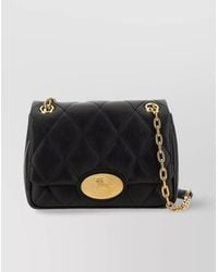 Burberry - Quilted Calf Leather Small Crossbody Bag - Lyst