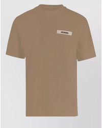 Jacquemus - Cotton Ribbed Crew Neck Short Sleeve T-Shirt - Lyst
