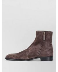 Saint Laurent - Leather Ankle Boots - Lyst