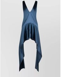 JW Anderson - Acetate-Blend V-Neck Draped Mini Dress - Lyst