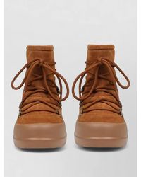 Moon Boot - Ankle Boots Suede Upper Round Toe Rubber - Lyst