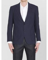 Lardini - Virgin Wool Jacket Regular Fit - Lyst