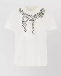 Givenchy - Crew Neck T Shirt Embellished Short Sleeves - Lyst